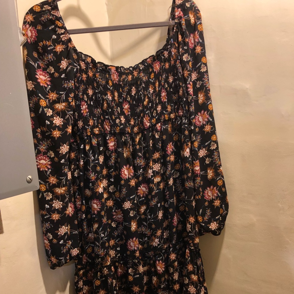 Paisley milkmaid style dress